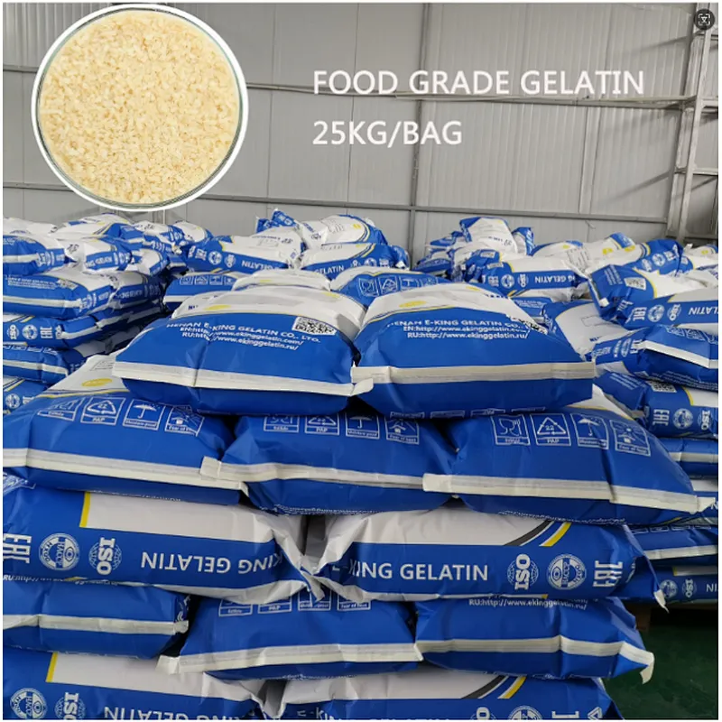beef Gelatin Powder pharma grade Gelatin beef skin Gelatin 250 160 180 Bloom 8mesh E-KING GELTIN